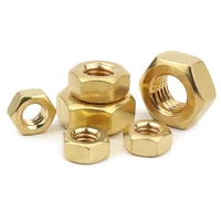 510100 pieces solid brass hex hex nuts for m1 4 m1 6 m2 m2 5 m8 m10 m12 bolt studs