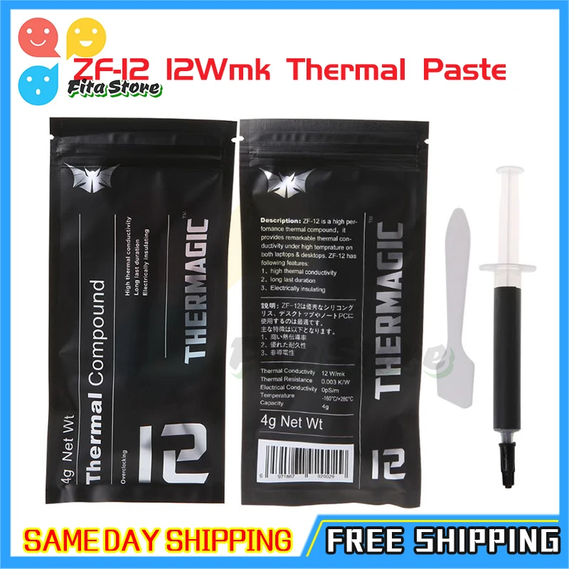ZF 12 Вт/МК высокопроизводительная Теплопроводящая смазка для пасты AMD Intel