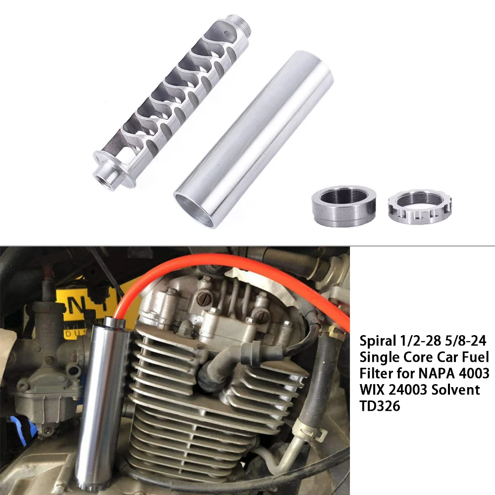RASTP- Spiral1/2-28 5/8-24 автомобильный топливный фильтр одноядерный сплав для NaPa 4003 WIX 24003 RS-OFI022