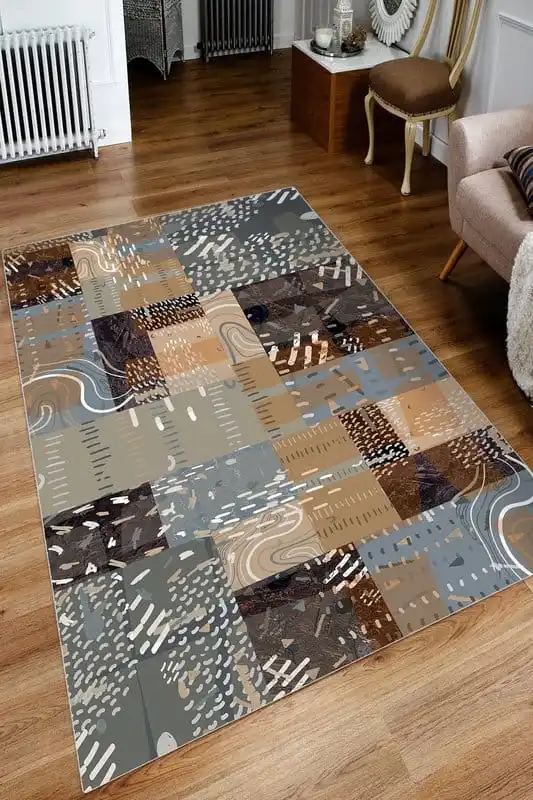 

Rug Carpet Living Room Turkish Workmanship Colorful High Quality Durable Soft Thick Home Textiles Non-Slip Sole Area Carpet