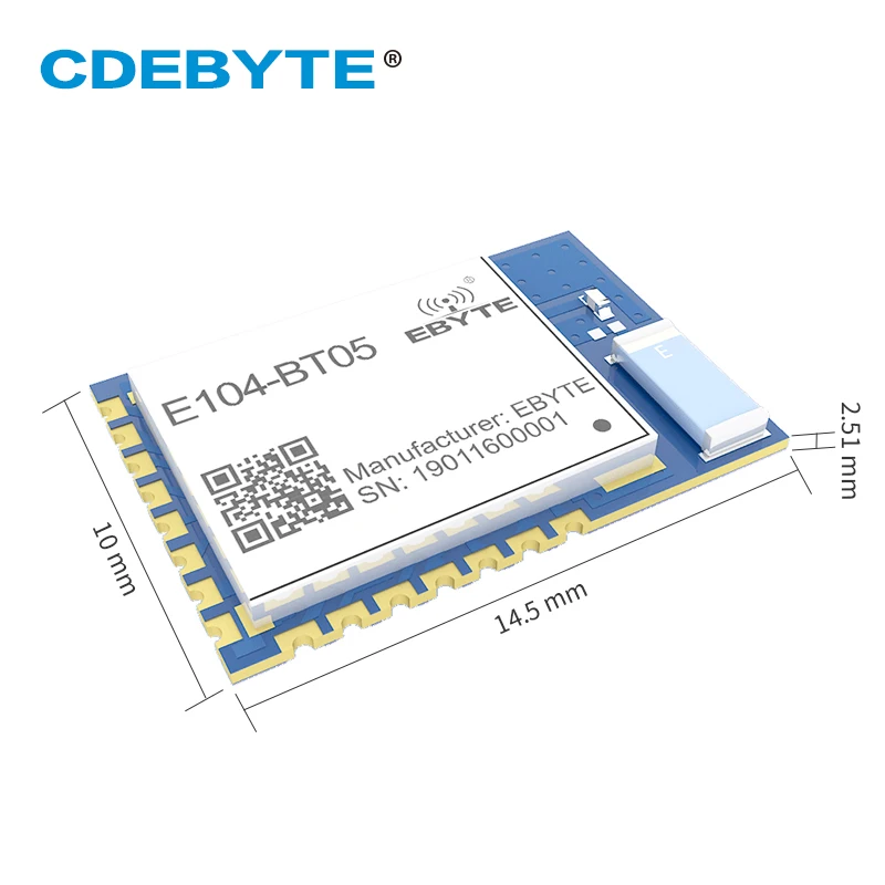 TLSR8266 Bluetooth BLE4.2 UART SMD трансивер E104 BT05 70m Slave Прозрачная передача маломощный