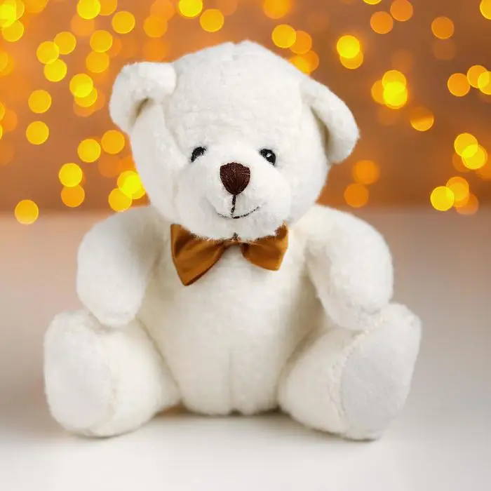 Мягкая игрушка Мишка цвет белый | Игрушки и хобби