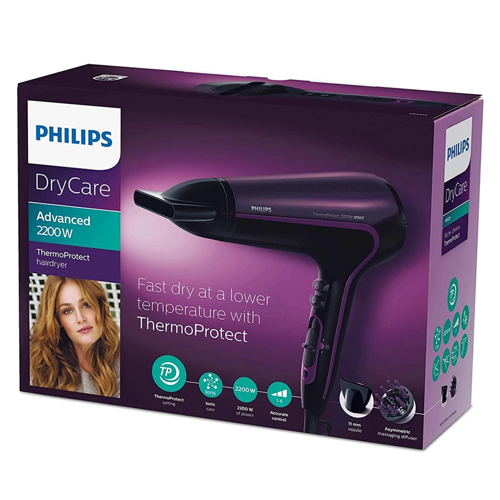 

Philips HP8233/00 Thermoprotect Ionic Hair Dryer Vigo Headgear,Turbo Boost,Six Different Speed and Temperature Settings