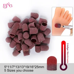 Колпачки шлифовальные для педикюра, зернистость 80, 5 шт.