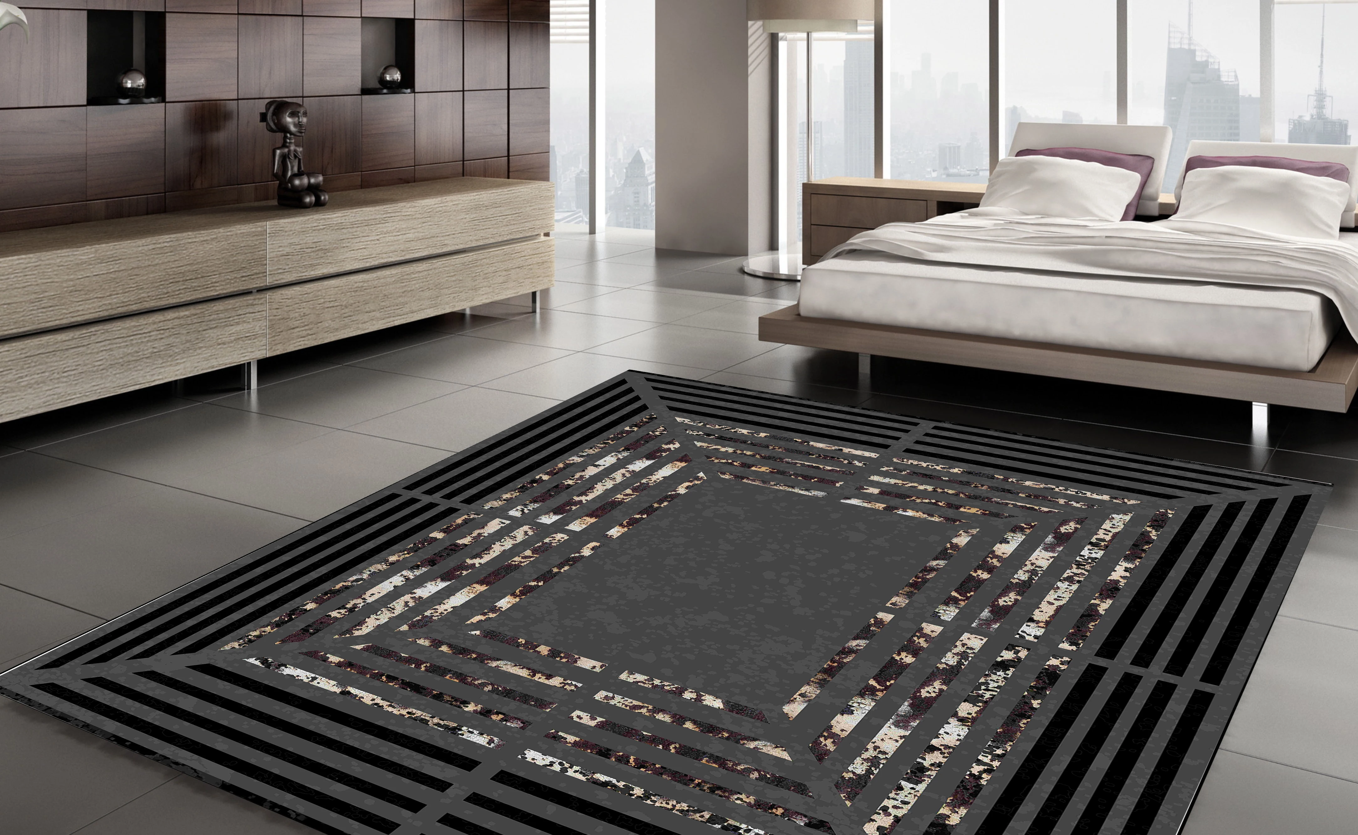 

Area Rug Fashion Carpet Black White Grey Turkish Floor Soft Modern Rugs Non-Slip Home Decor Thick Runner Durable Carpets Kilim