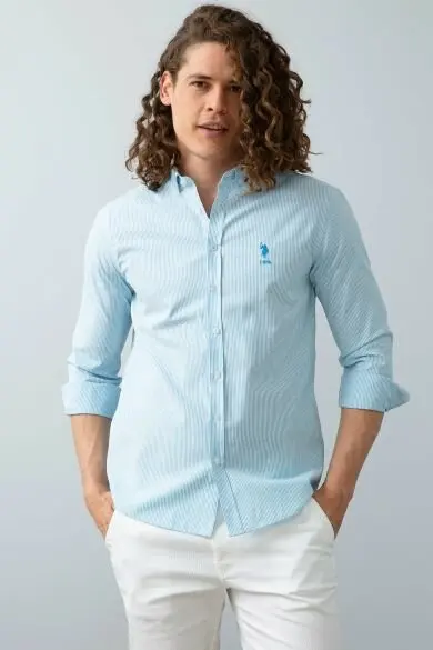 Uss. POLO ASSN. Мужские тканые Gomlek|Повседневные рубашки| |