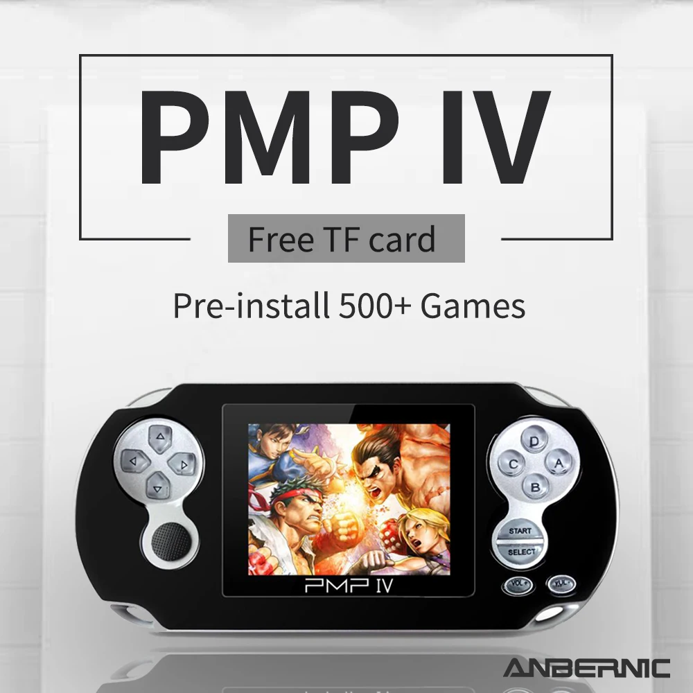 

Игровая консоль ANBERNIC, в стиле ретро, PMP IV, HD экран, 520 встроенных игр