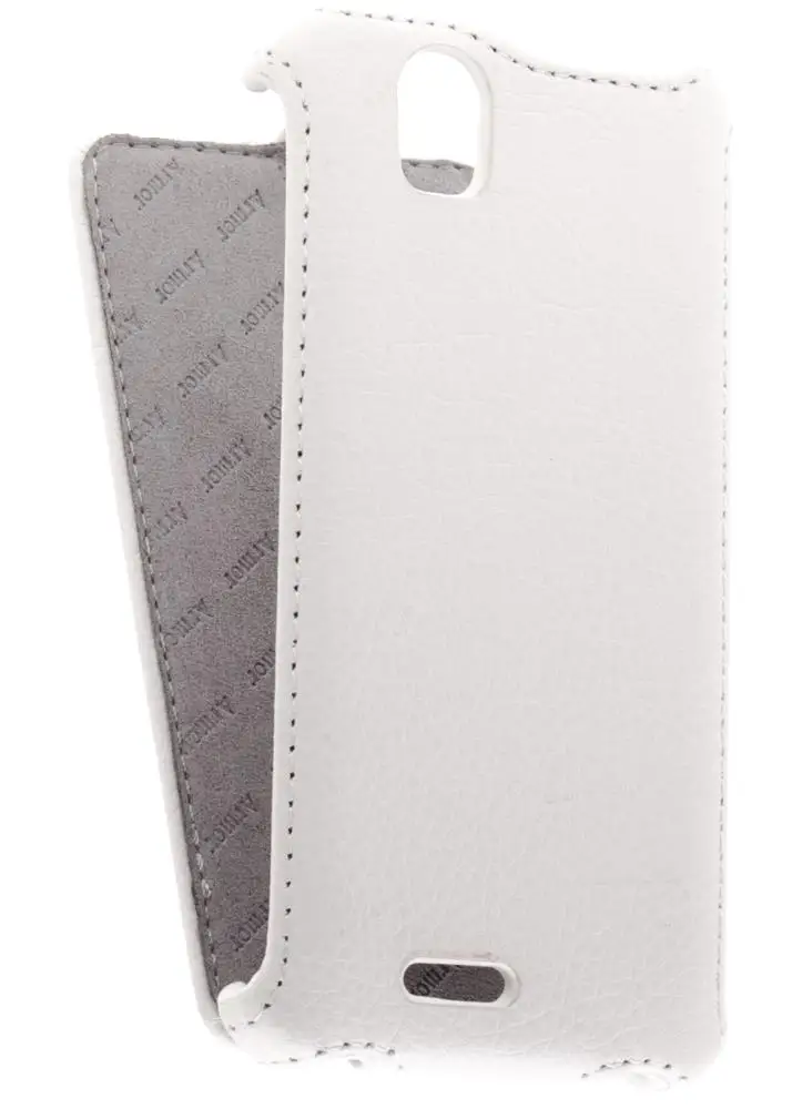 Кожаный чехол для Fly IQ 4491 Era Life 3 Armor Case (Белый) (Дизайн 154) | Мобильные телефоны и