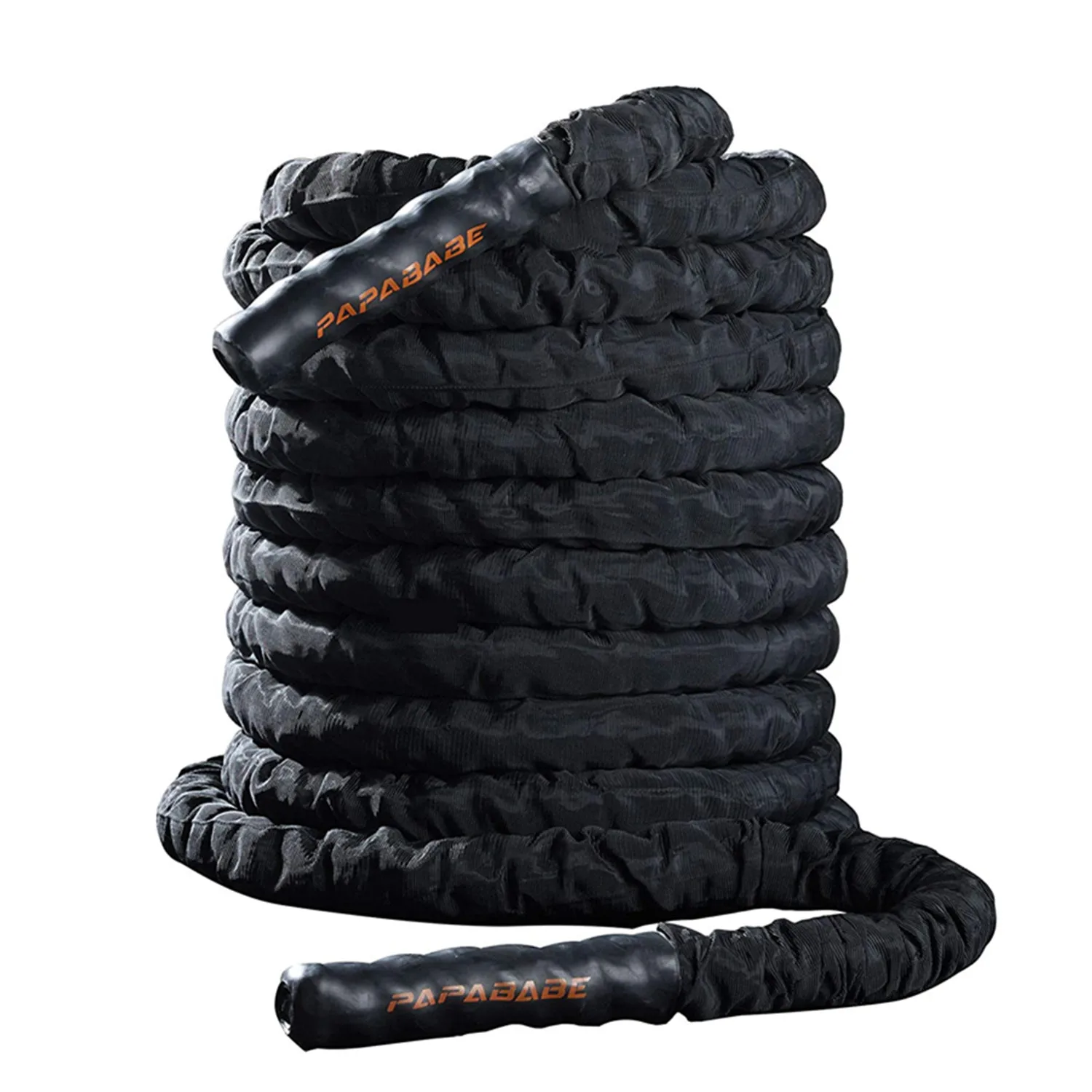 

Battle Power Rope Pro with Anchor Strap Kit 100% Poly Dacron Heavy Battle Rope 1.5/2Inch 30/40Ft for Strength Training