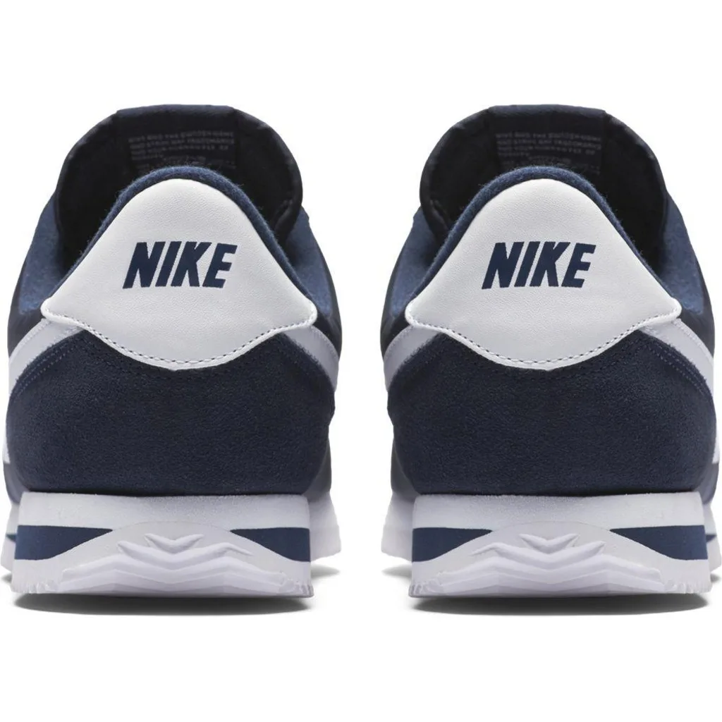 Nike Cortez Базовая нейлоновая мужская темно-синяя/Черная спортивная обувь 8197 | Спорт