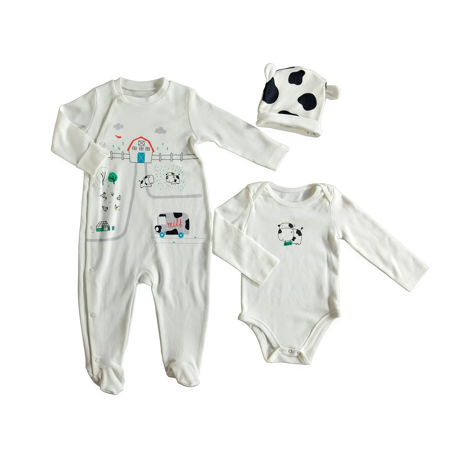Ebebek HelloBaby/комбинезон для маленьких девочек шапочка боди комплект из 3 предметов| |