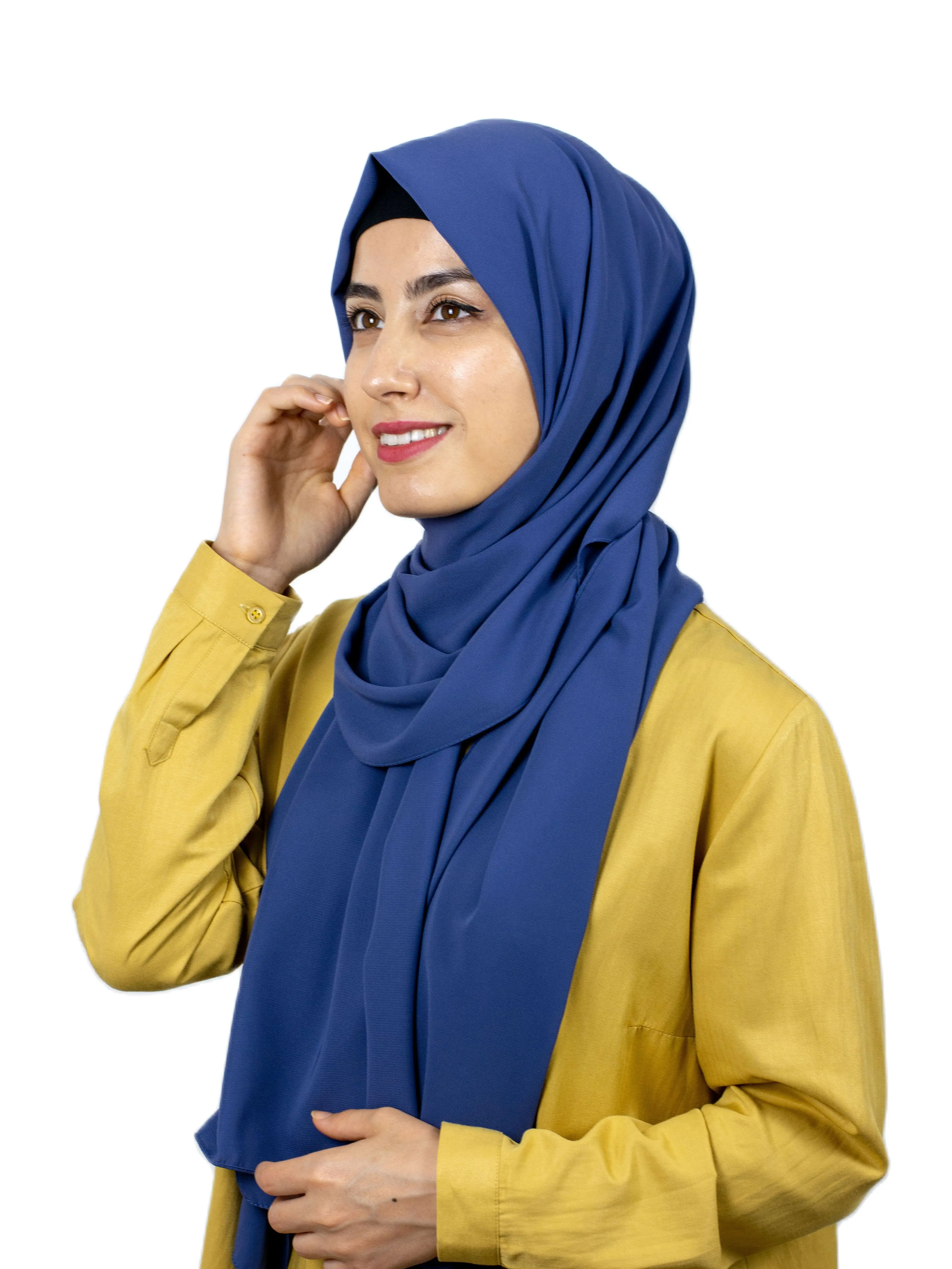 

2021 New Women Muslim Shawls Hijab Quality Chiffon Thin Cotton Luxury Combed Medina Silk Mio Jazz Twill Desing