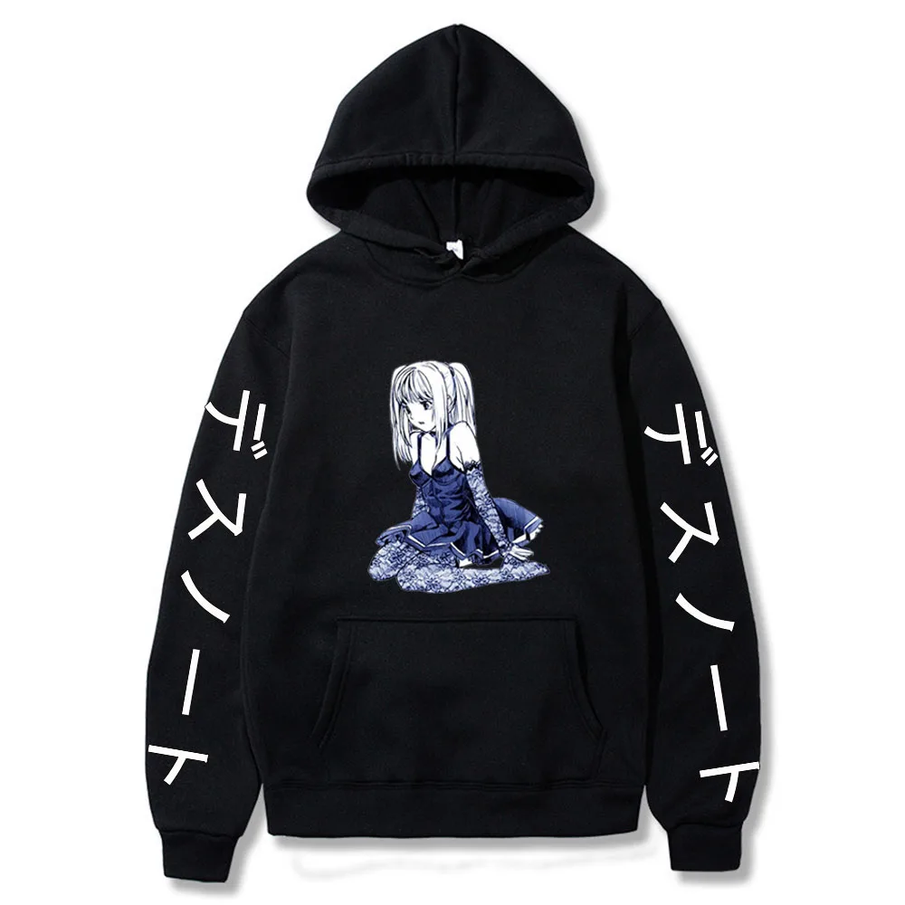 

Death Note Hoodies Anime Harajuku Streetwear 2021 New Autumn Spring Loose Streetwear Fashion Hoody