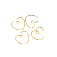 10pcs gold love connector love link simple love jewelry love charm exquisite bracelet necklace diy making supplies 22 3x24 8x1mm