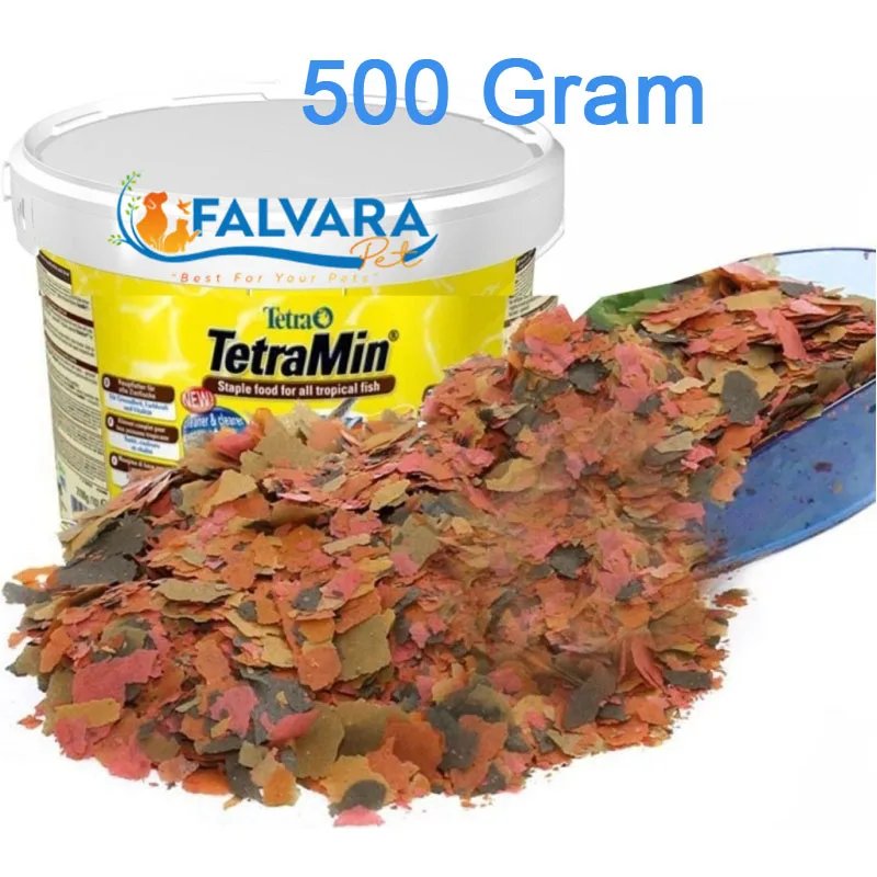 

500 Gram Tetra Tetramine Flake food, Dividing From Bucket Fish Feed