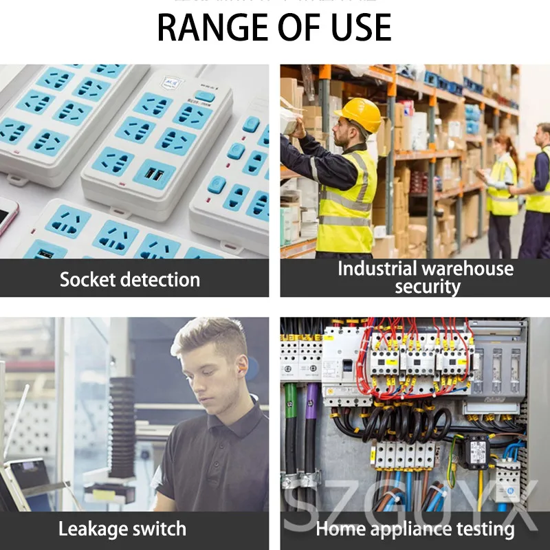 

Mains power supply high-precision power circuit leakage detector, leakage switch tester, leakage protector