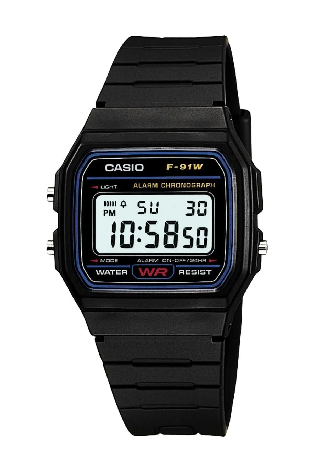 

Casio Men's Wristwatch F-91W - 1DG Black Square Illumination Waterproof Shockproof Classic Casual Vintage Fashion Stylish Design