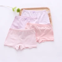 4pcslot girls panties set high quality cotton kids girls panties solid pink summer girl boxer shorts 2 15y children underwear