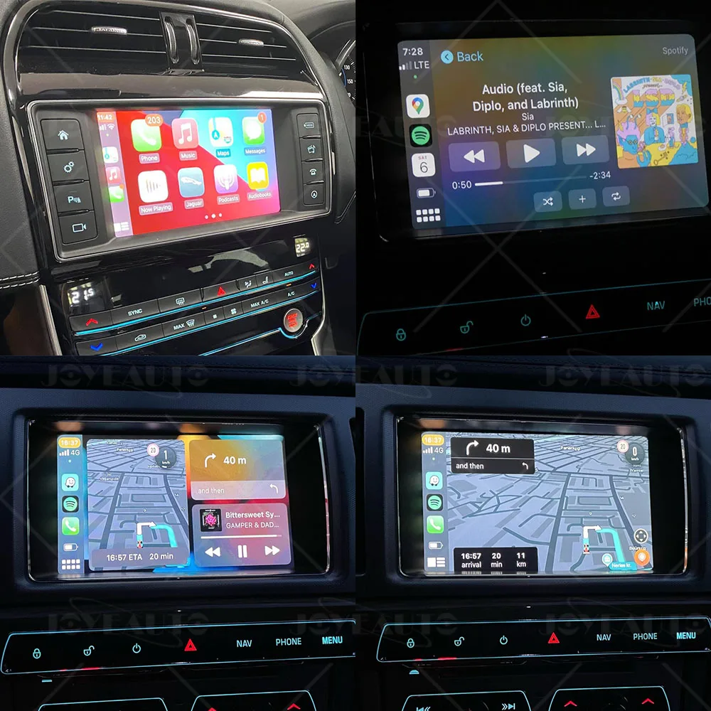 Беспроводной интерфейс JOYEAUTO Carplay для Jaguar XE XF XJ XJL F-Pace Apple Android модуль зеркального