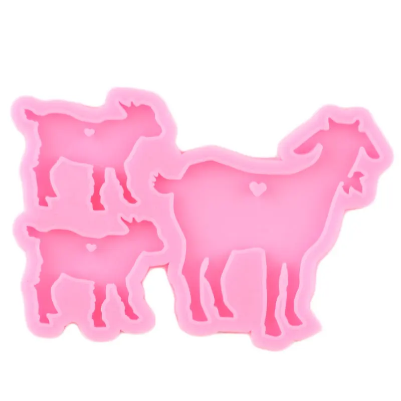 Силиконовые молды сделай сам для брелоков из блестящей козы овечки папы мамы