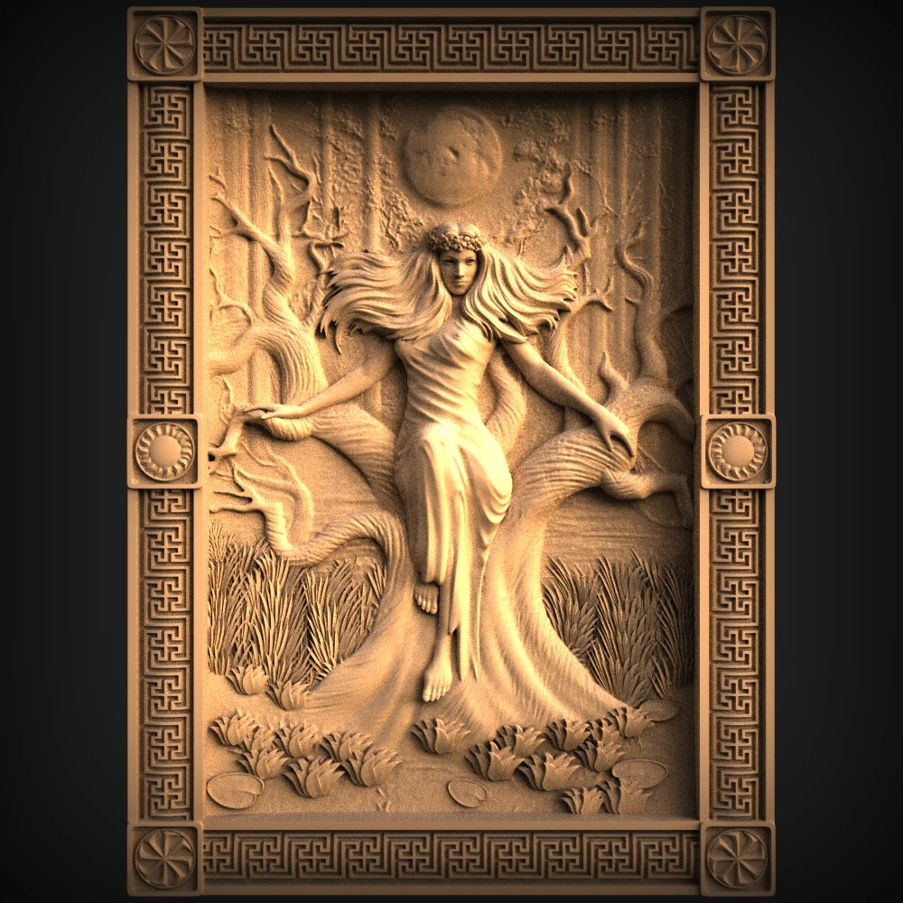 Рельефная модель STL 3D для маршрутизатора с ЧПУ принтер Artcam Aspire Bas Relief формат