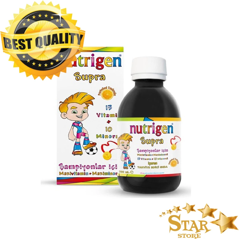 

Nutrigen Supra Syrup 200 ml 13 Vitamins And 10 Minerals High Quality