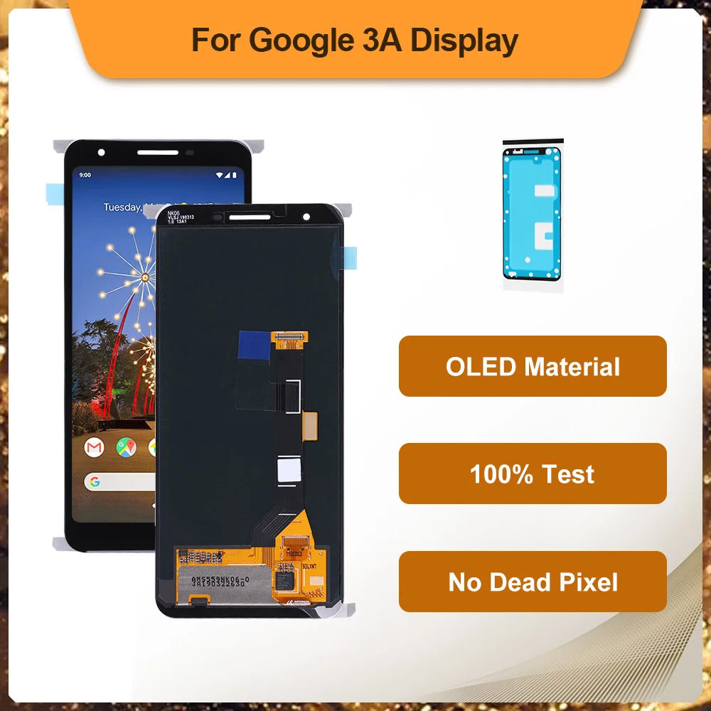 

5.6 Inch OLED LCD Display For Google Pixel 3A G020A, G020E, G020B Touch Screen Digitizer Full Front Assembly Replacement