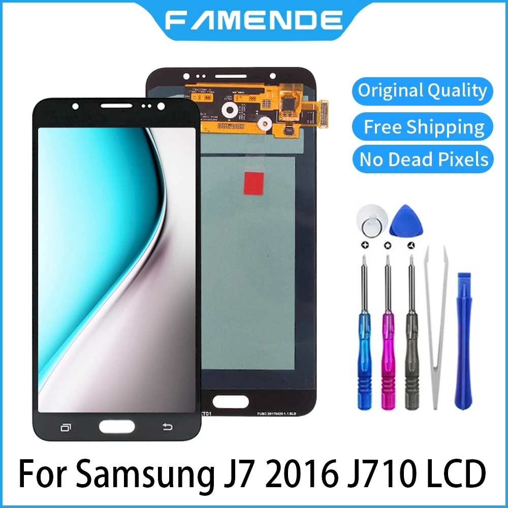 

LCD For Samsung Galaxy J7 2016 J710 J710FN J710F J710M J710Y J710G J710H OLED LCD Display Screen Digitizer Assembly