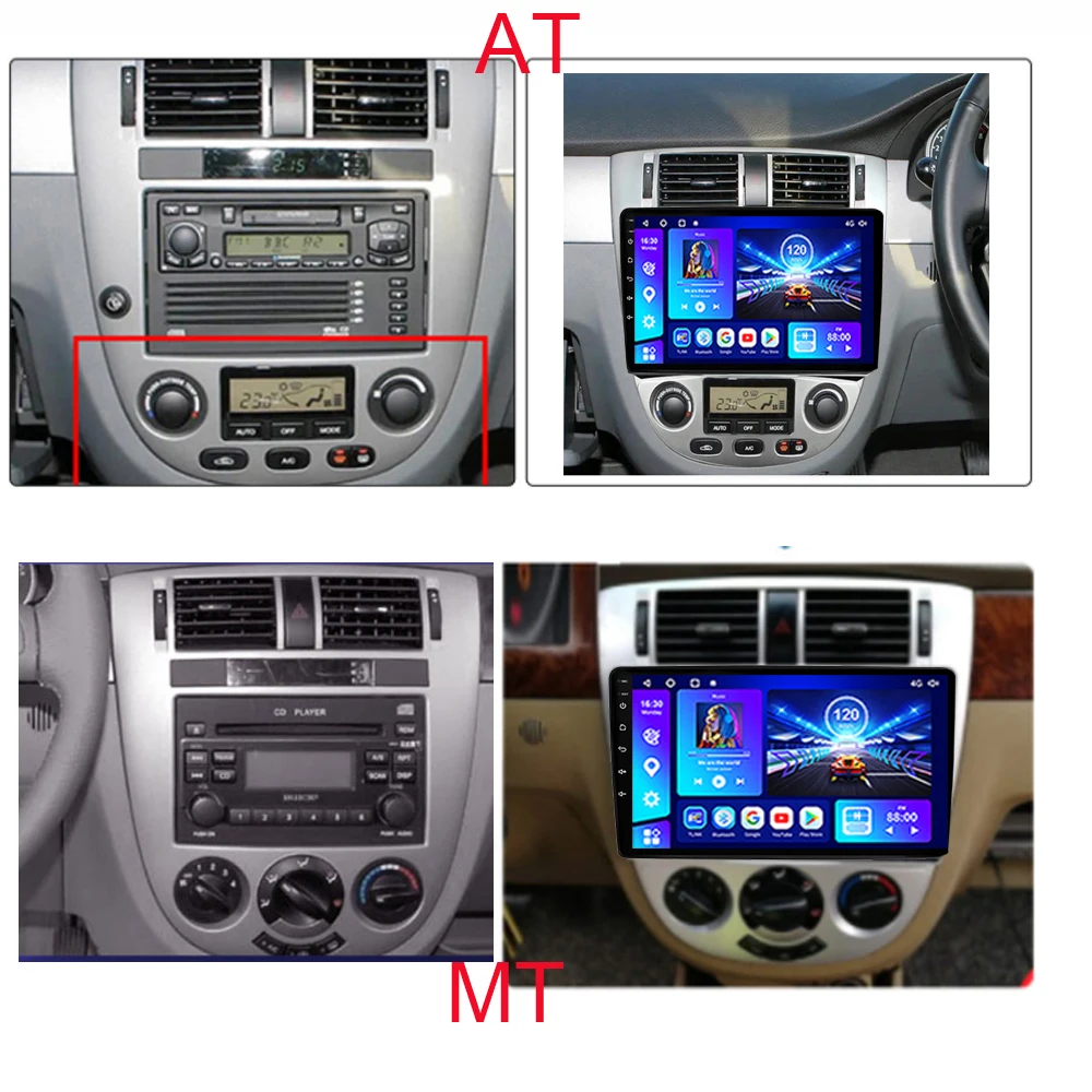 2 Din Android 10 для Chevrolet Lacetti J200 Buick Excelle Hrv Daewoo Gentra автомобильное радио 4G GPS-навигация без