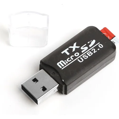 TX USB2.0 External microSD Card Reader-Black (TXACUCR204)