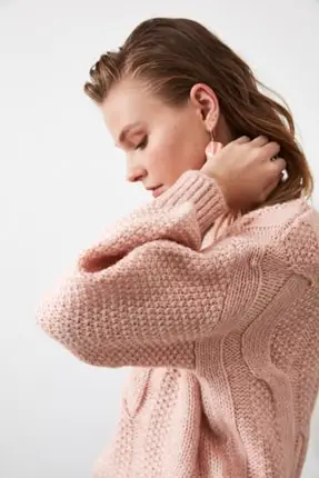 

Powder Knit Detailed Knitwear Sweater