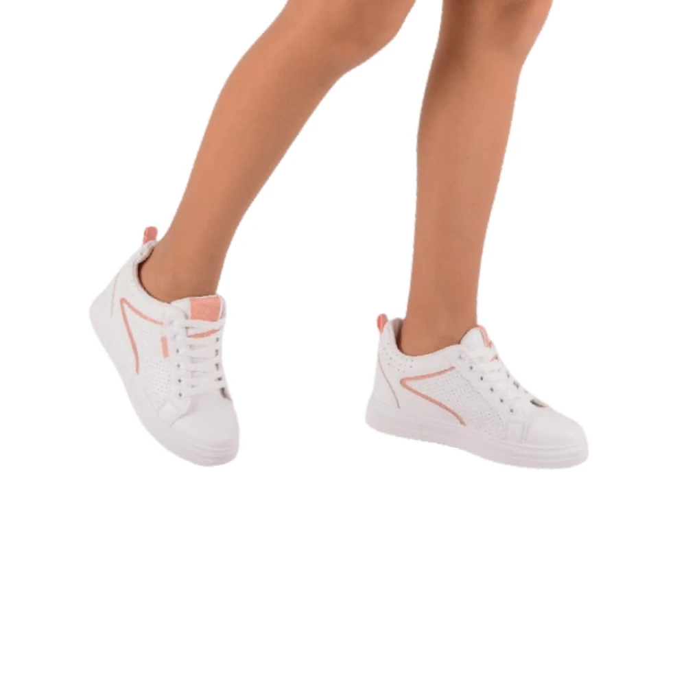 Zapatillas deportivas cuña interior. Zapatos cuña Mujer Running . deportiva  de mujer en color blanco con detalles champán , Deportivo blanco con  polipiel amarilla y talón interior.|Zapatos vulcanizados de mujer| -  AliExpress