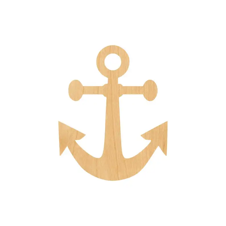 

Anchor 1 Laser Cut Out Wood Shape Craft Supply