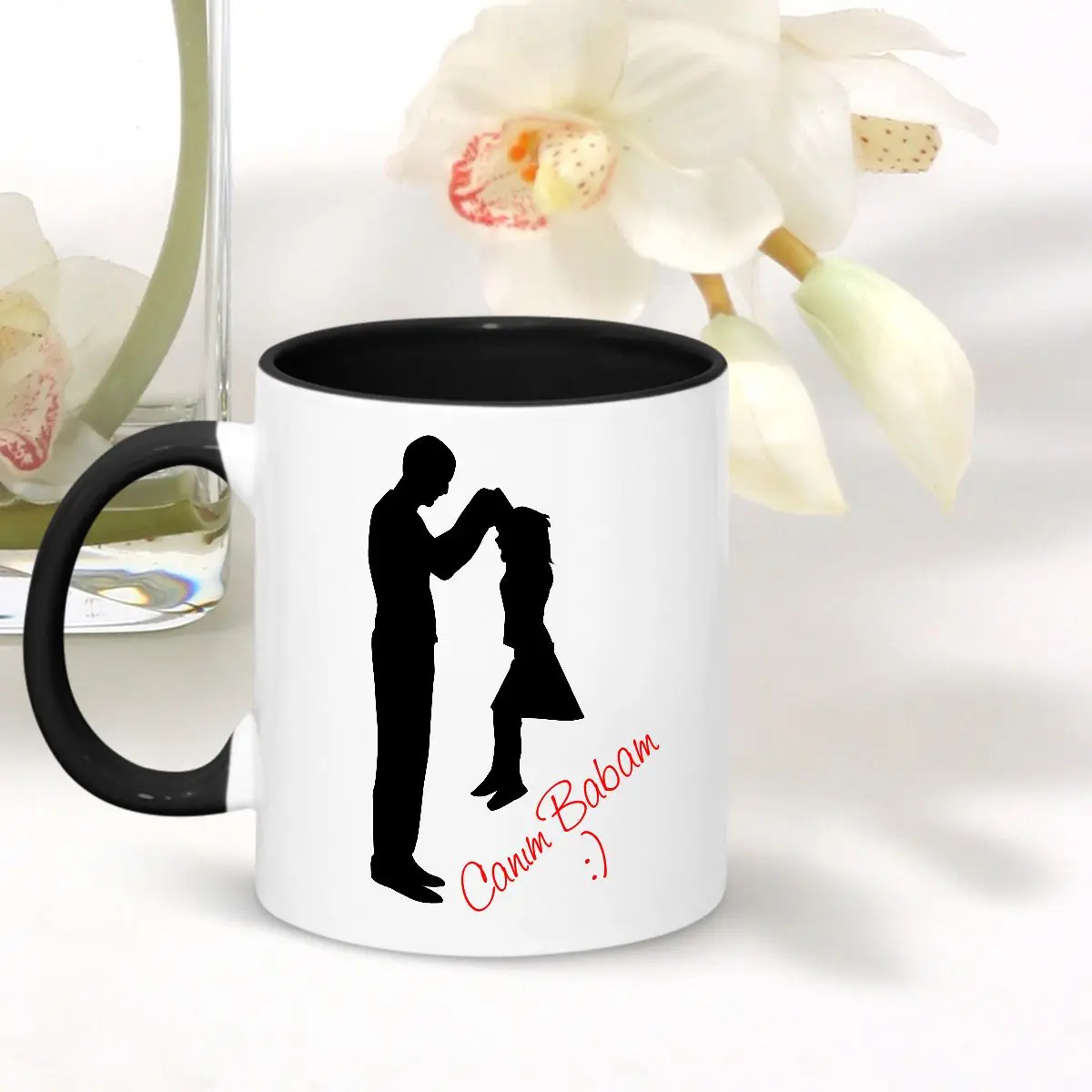 

Personalized Black Mug Cup (Father 'S Day Themed) 002