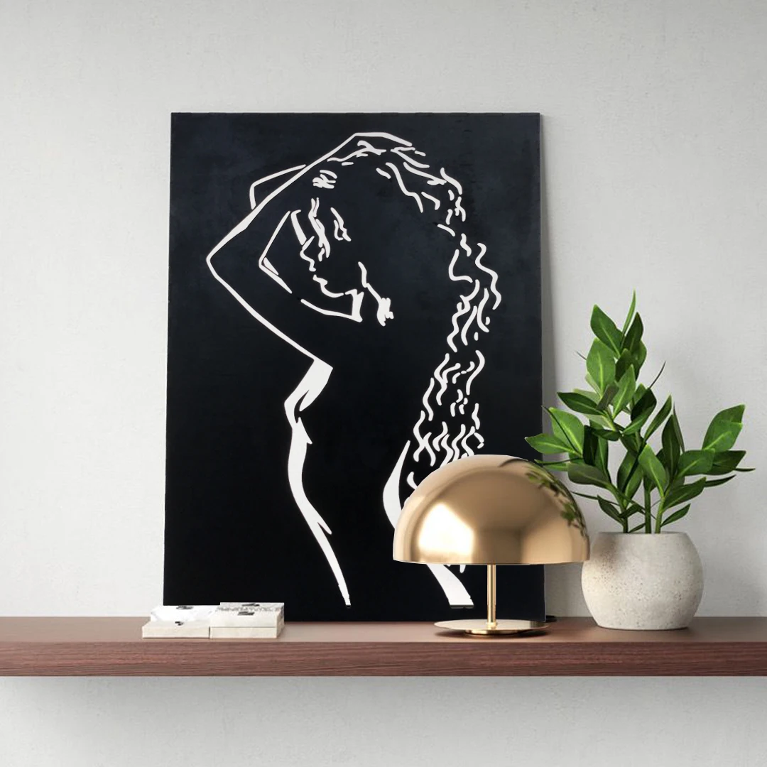 Настенное панно Девушка - ню Blackinfinity 33*45 | Строительство и ремонт