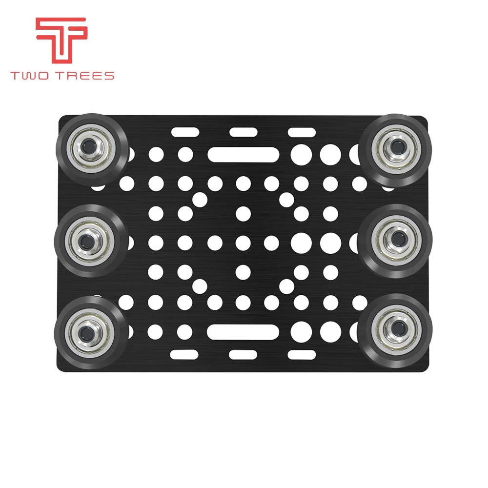 Черная Анодированная Алюминиевая V-слот опорная пластина набор 20 - 80 мм с V-слотом