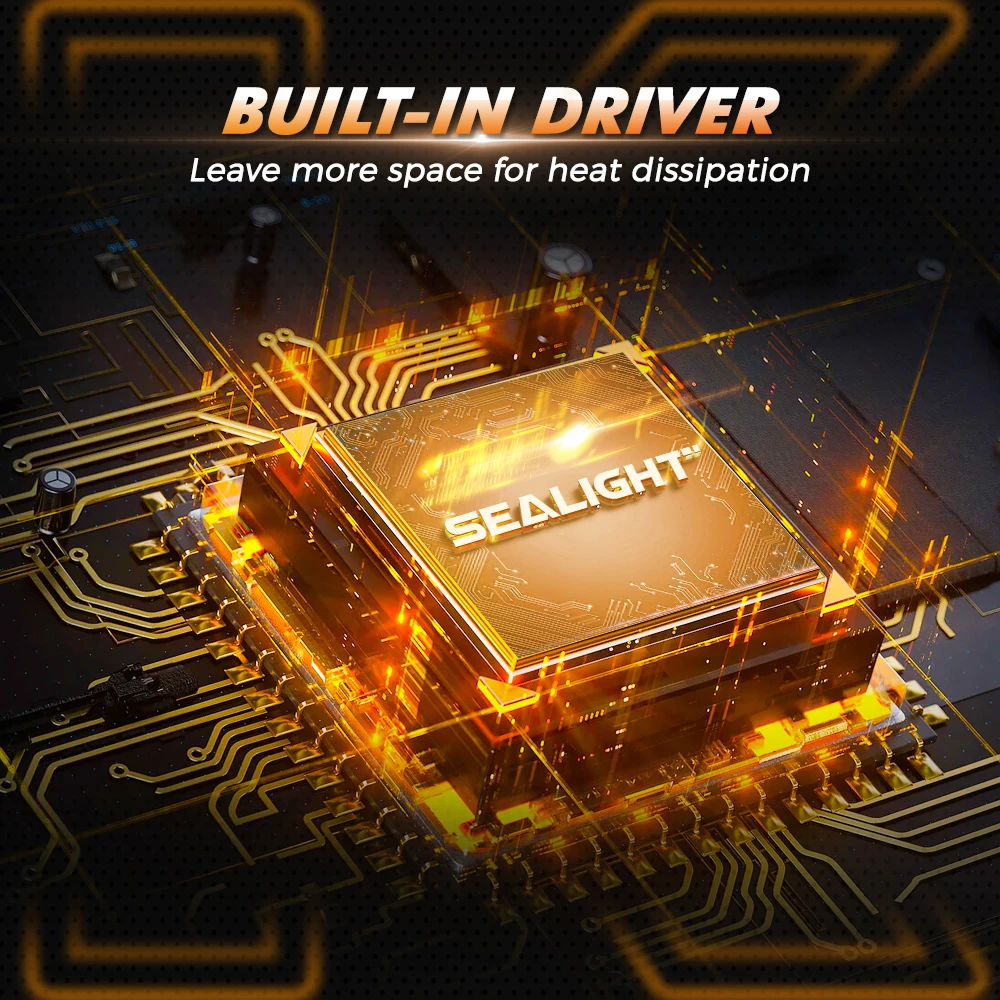 Светодиодные противотуманные фары SEALIGHT K1 50 Вт 9005 лм Canbus H7 H4 H11 9006/HB3 9008/HB4 6000K для Audi