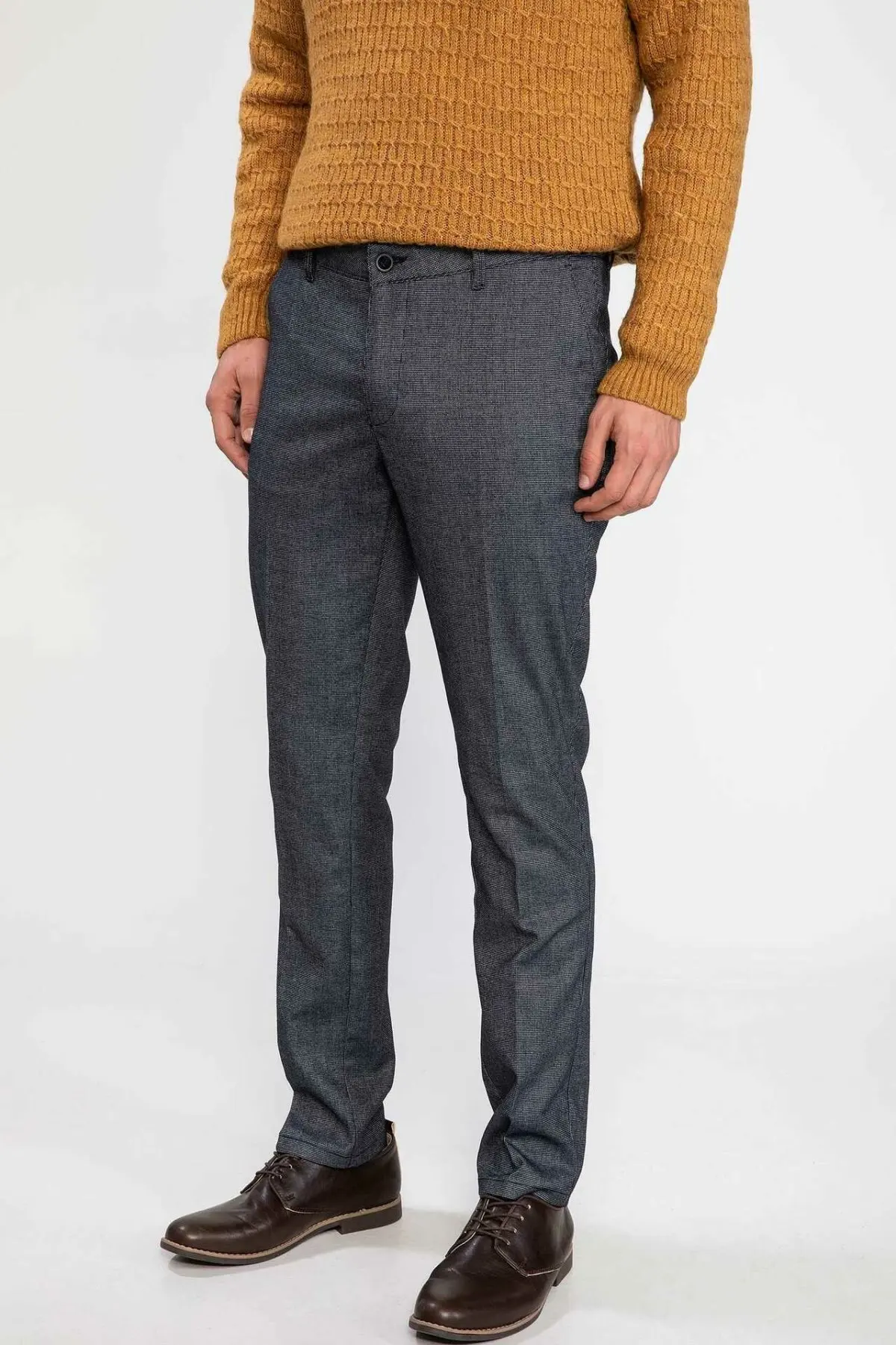 Дефакто Осенняя деловая официальная одежда мужские длинные штаны прямые