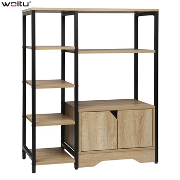 WOLTU6Tier Wooden Book Shelves Storage Rack 1