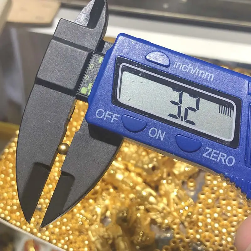 Новое поступление бусины из желтого золота 24 К 3 мм 999 Золото Будды N12308