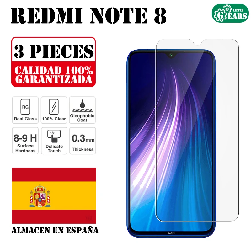 Xiaomi Redmi Note 8 Set 3 Pieces Full Tempered Glass Screen Protector Ultra Thin Scratch Protection | Мобильные телефоны и