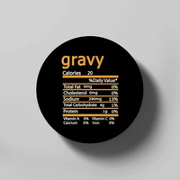 gravy nutrition thanksgiving costume food facts christmas coaster dessert dinner round coaster wine coffee tea cup mat gift