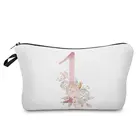 Косметички Lucky Number с цветочным принтом, модная простая косметичка, Высококачественная подарочная сумка для конфет, красивая свадебная сумка, пеналы