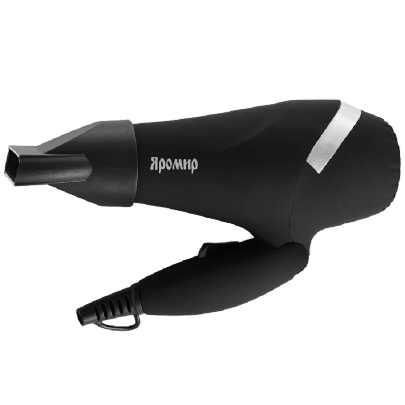 Фен ЯРОМИР ЯР 251 СКЛАДНАЯ РУЧКА 1200Вт черный с серебром|Фены для волос| |