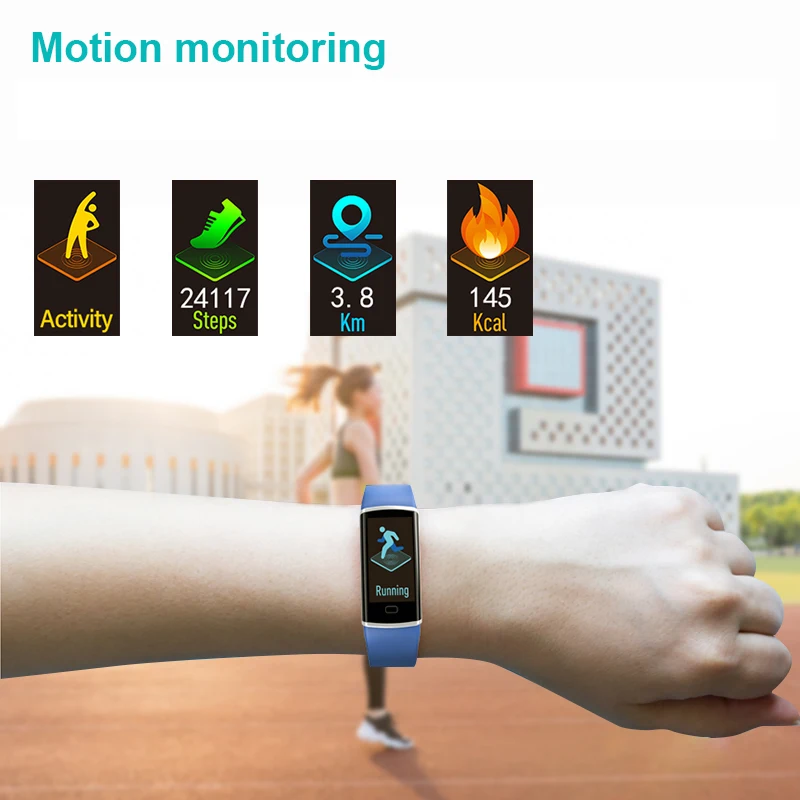 2020 smart wristband Smart Bracelet Blood Pressure Measurement Band Fitness Tracker Heart Rate Monitor Bluetooth Reminder | Электроника