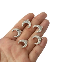 10pcs crescent moon charms horn crescent earrings charms necklace pendant for diy jewelry making handmade supplies accessories