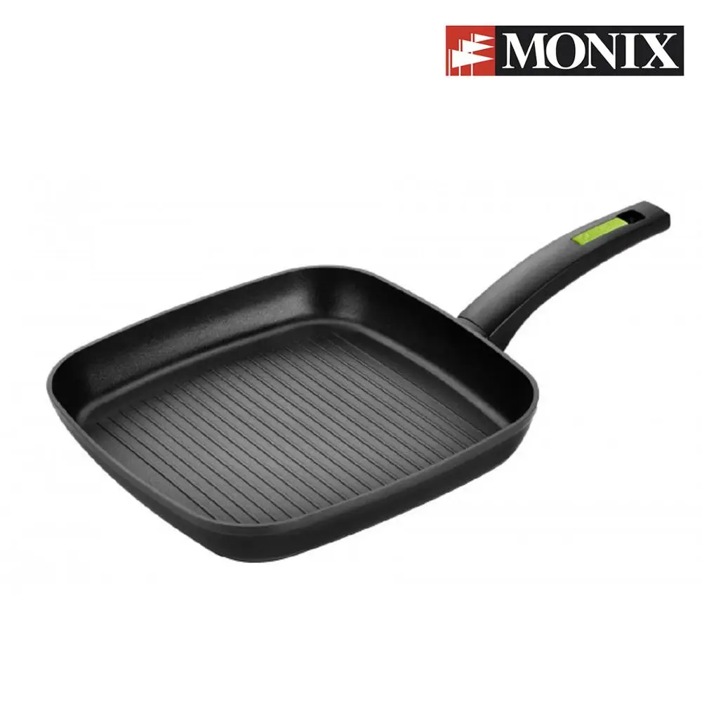 Гриль Monix Green Sarten с 28 см коваными алюминиевыми полосками для газовой плиты и