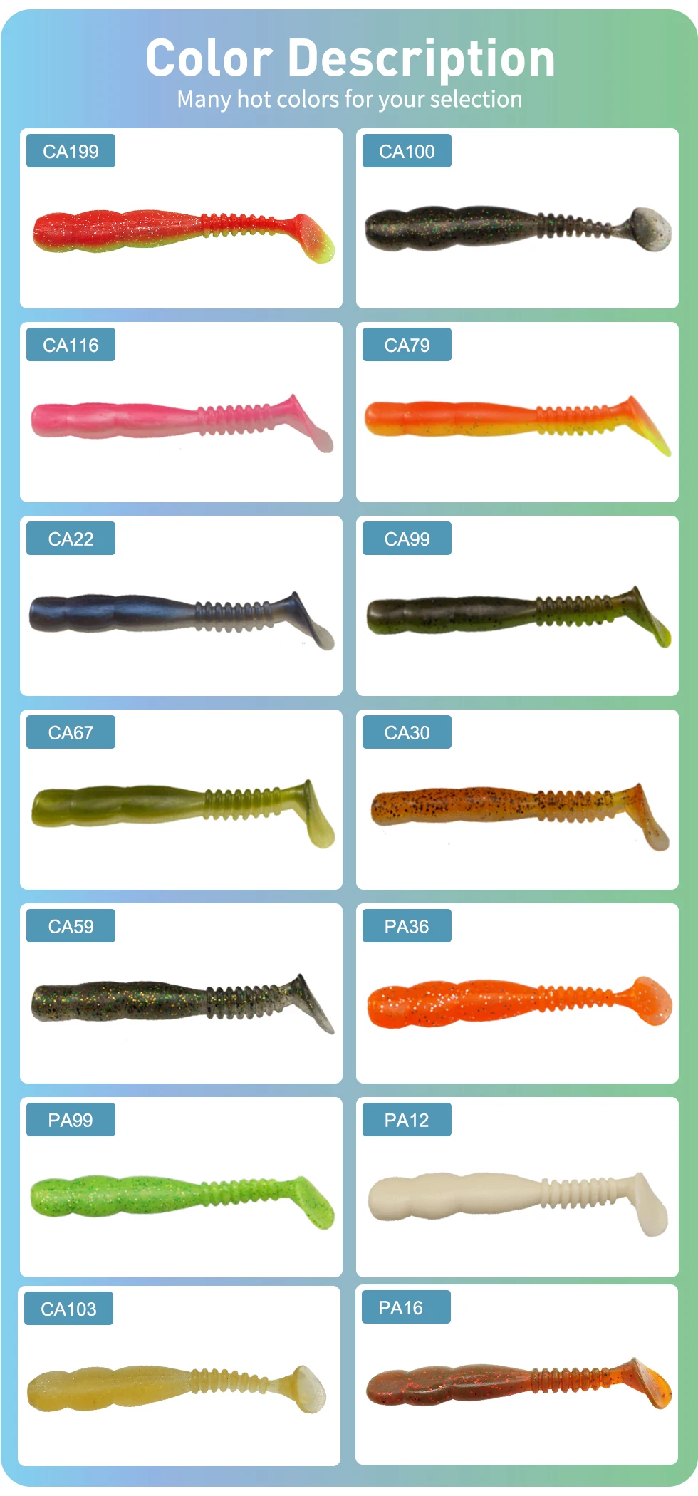 ESFISHING Rock Viber Shad 50mm 95mm 115mm Rock Shiner Sea Soft Baits Pesca Artificial Silicone Isca Fishing Lures Free shipping