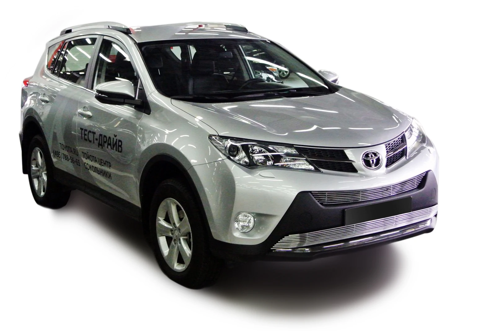 Накладка решетки бампера Fancycar для Toyota RAV4 IV C40 (2013+) нижняя профиль 6 5 мм нержавеющая