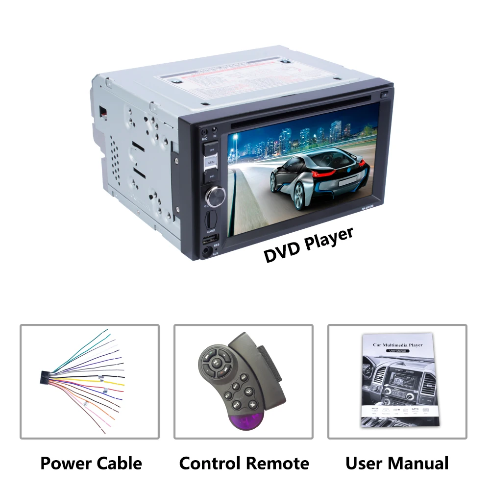 6.2-х дюймовый DVD плеер в машину с поддержкой Bluetooth FM USB 2.0 возможен контроль руля и